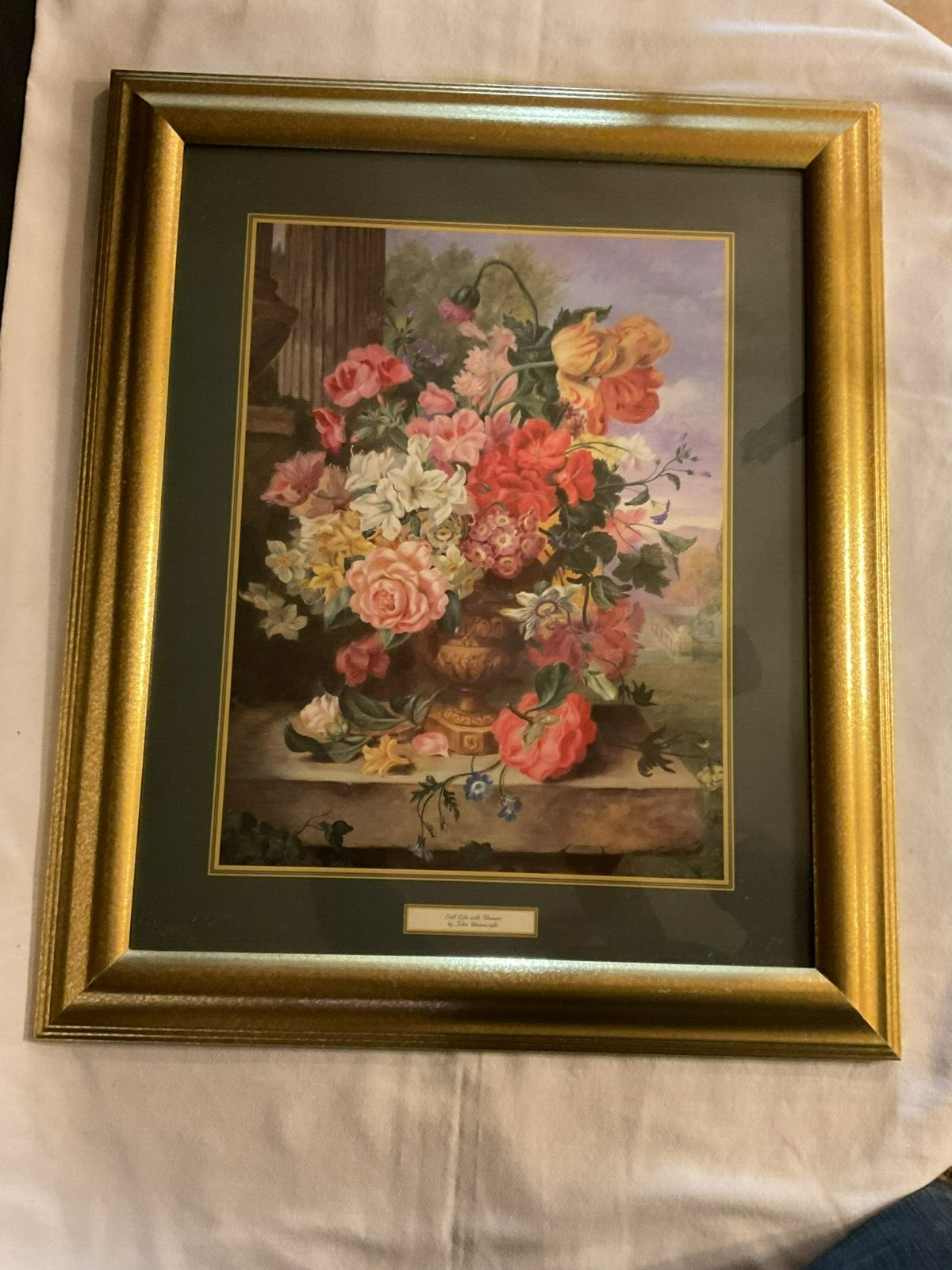 Miniature Signed Oil Painting Original Frame Still Life with