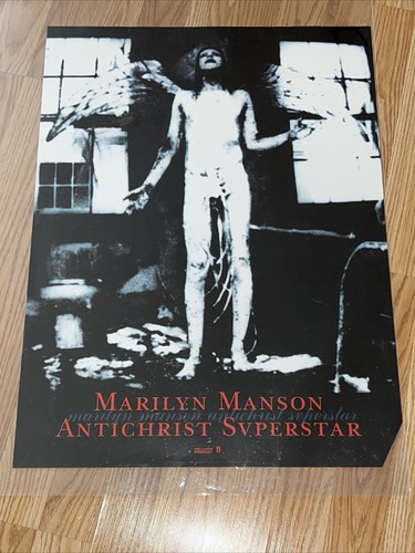 MARILYN MANSON ポスター Marilyn Manson Antichrist Superstar Original Poster From