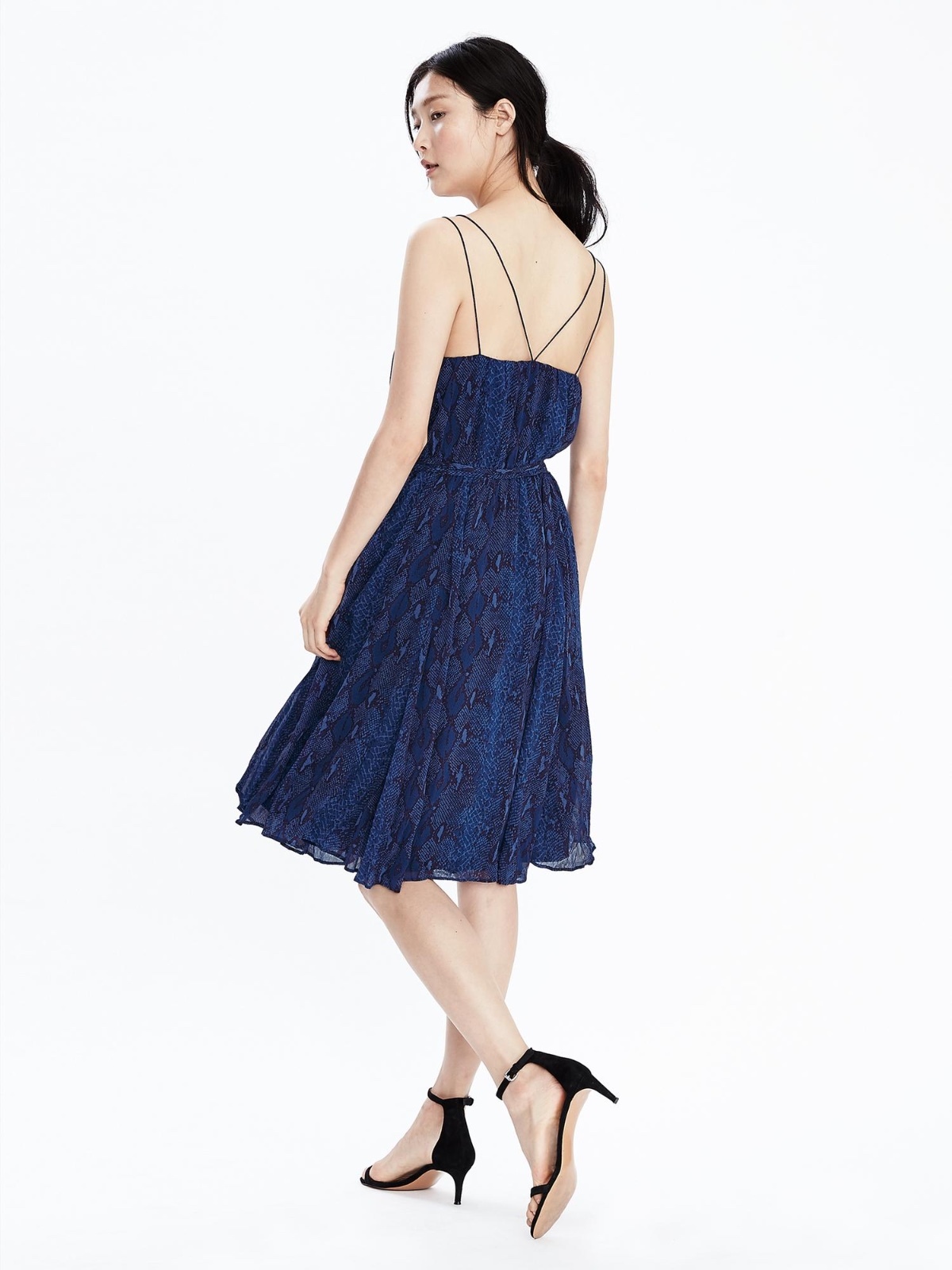 NWT Banana Republic Strappy Crossback Dress, Blue SIZE S NWT Banana Republic Strappy Crossback Dress, Blue SIZE S