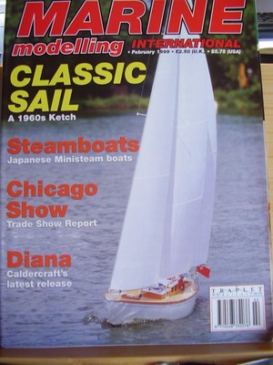 MARINE MODELLING INT MODEL BOAT 1999 FEB DAVID CHIVERS MIKE CLIFTON MYA TEAM