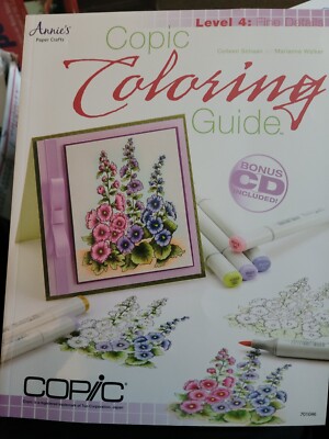 Annie's Attic Paper Crafts Copic Coloring Guide 4 Fine Details Bonus CD SR3
