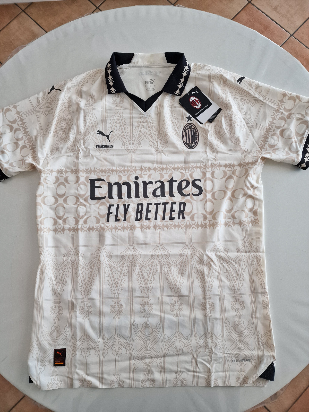 Puma AC Milan x Pleasures 4th ユニ　選手仕様 Milan X PLEASURES Fourth Shirt 2024 Authentic LIMITED EDITION
