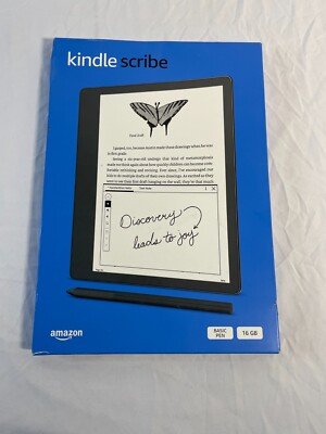 Amazon Kindle Scribe Black Lightweight Premium Touchscreen eBook Reader 16 GB
