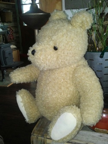 Vtg Large Heavy Gund Classic Winnie the Pooh Bear Curly Jointed Plush 15