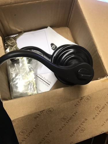 Baldwin 5255.102.RENT Oil Rub Bronze Right Hand Keyed Entry Lockset