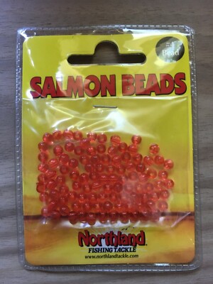 Northland Fishing Tackle - Salmon Beads - Size 4mm - Red - 100/Bag