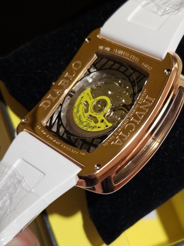 Pre-owned Invicta - Diablo - S1 Rally - Automatic - Nh70 Rose Gold / White - Mens Watch