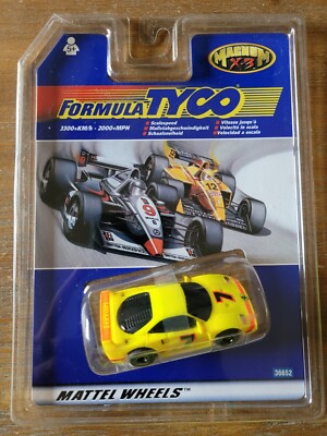 1997 TYCO Magnum X3 Ferrari #7 F-40 Slot Car Yellow 440-X2 - NIP