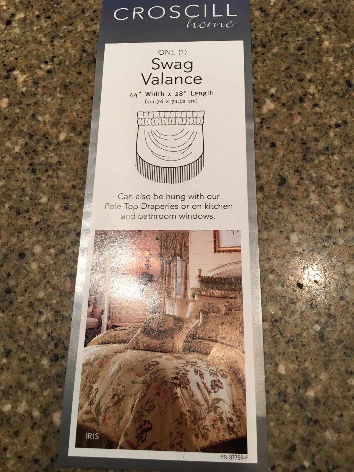 Upc 083013024720 Croscill Iris Swag Valance Top Treatment