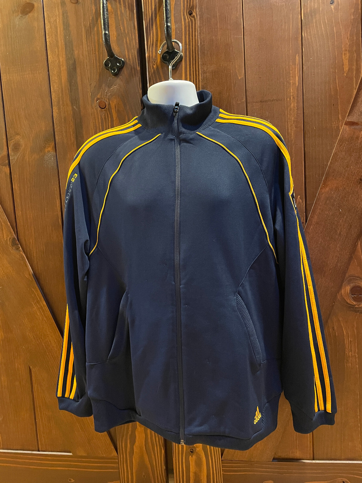 Adidas LA Galaxy David Beckham 23 Full Zip Track Jacket Men's Size