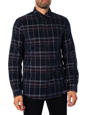 

Мужская рубашка в клетку Armani Exchange, синяя, Синий, 6RZC33-ZN2NZ-25EP