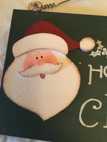 HOLLY JOLLY CHRISTMAS HANGING WOODEN SIGN