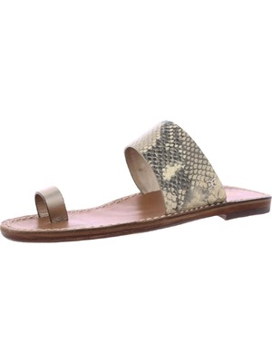 

SAM EDELMAN Женские бежевые кожаные сандалии со змеиным принтом, размер 6,5 м, Бежевый, H0268L2
