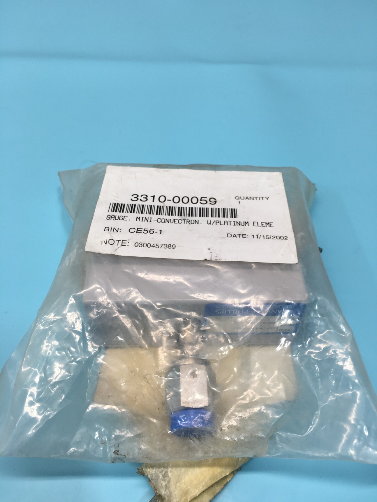 AMAT 3310-00059 GAUGE, MINI CONNECTION W/PLATINUM ELEMENT, 116149