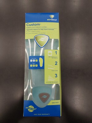 NEW! Sof Sole Custom Moldable Insoles Women's Size 8-11