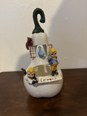 Ceramic Hanging Ceramic Gourd/Acorn Elf/ Pixie Basket
