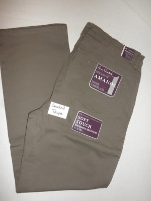NWT Gloria Vanderbilt Amanda STRETCH pants 5 pocket Jeans SHORT Length 