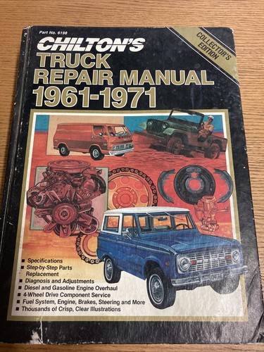 洋書 Chilton's Truck Repair Manual, 1961-71 Chilton's Truck Repair Manual, From 1961-1971, Part No. 6198