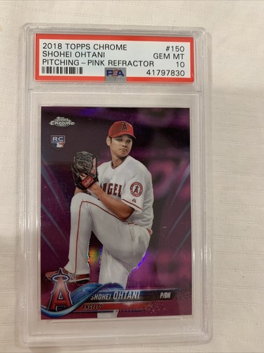 その他 2018 Topps Pink Refractor Shohei Ohtani 2018 Topps Chrome Shohei Ohtani Pink Refractor #150 BGS 9.5
