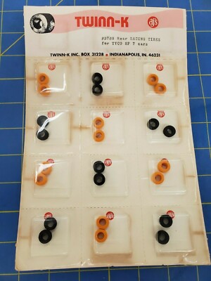 AJ'S TWINN-K 0788 Card Rear Racing Tires for Tyco HP7 Cars from Mid America 