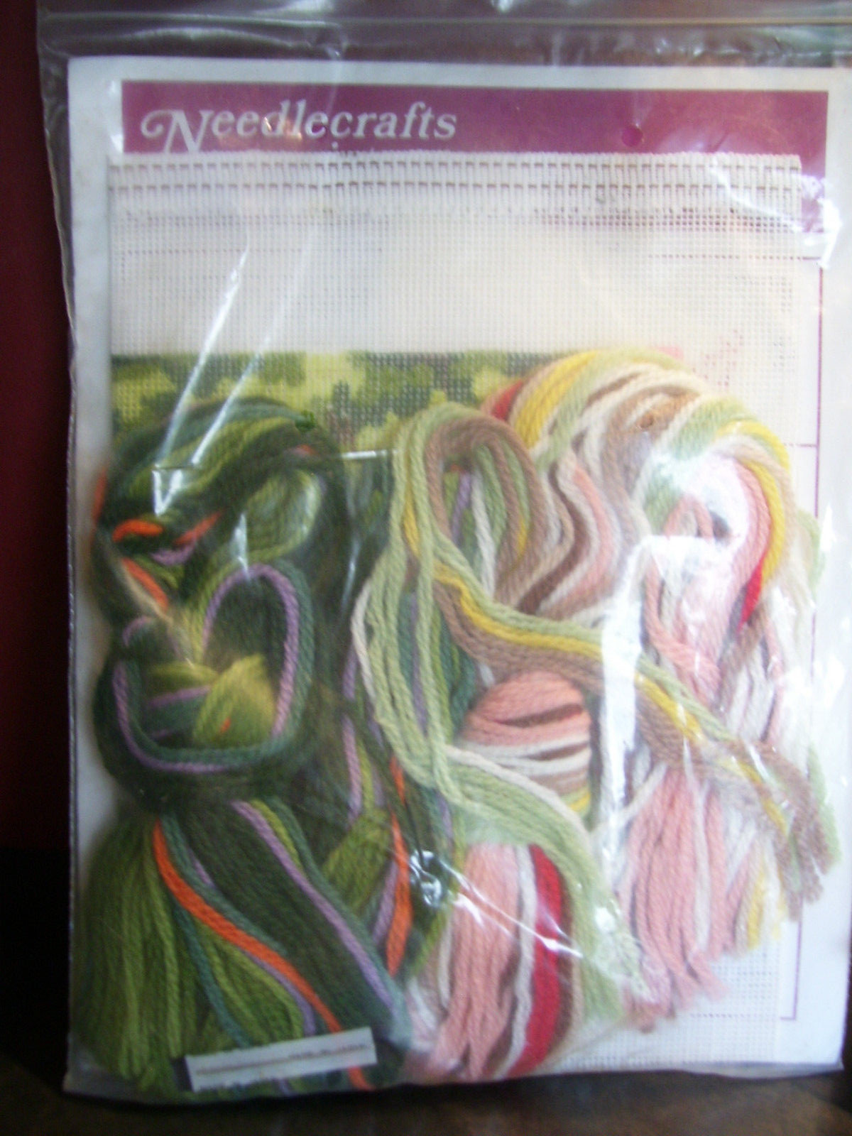 NEEDLECRAFTS SOCIETY NEEDLEPOINT~~ALMOST HOME~~ VINTAGE~~