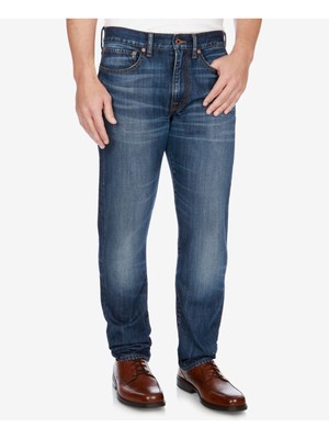 

LUCKY BRAND Мужские синие джинсы прямого кроя, джинсовые джинсы, Синий, 7M12589