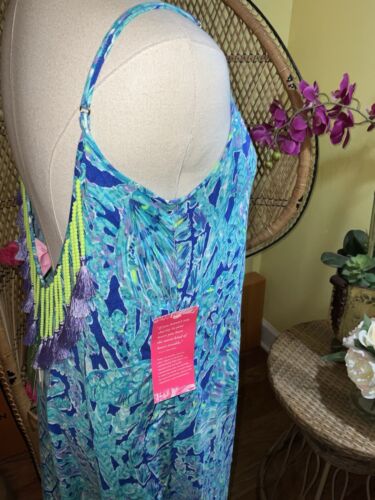 Pre-owned Lilly Pulitzer Allair Maxi Beach Dress Tortuga Time ? Size Xs,s In Multicolor