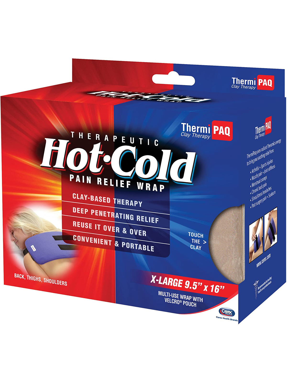 ThermiPAQ Reusable Hot Cold Pack Ice Pack For Injuries, X-Large, 9.5 inches x 16