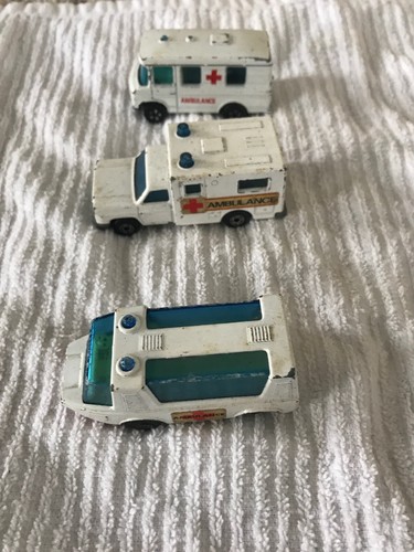 Matchbox Hot Wheels 24 Lot Fire Rescue Police Vintage 60s