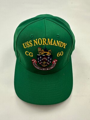 The Corps USS Normandy CG 60 ETT Green Baseball Cap One Size