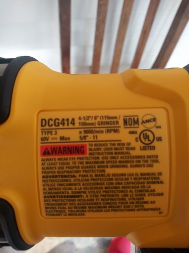 Flex Volt Grinder DCG414 4-1/2