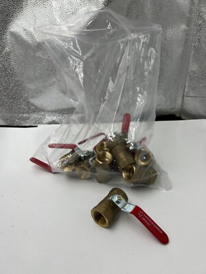 Qty 10 Plastic Process Equipment Threaded Ball Valve 3/4'' 400 WOG Durable