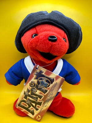 GRATEFUL DEAD BEAN BEAR - BY LIQUID BLUE - ''PATRIOT'' BEAR - NWT - RARE
