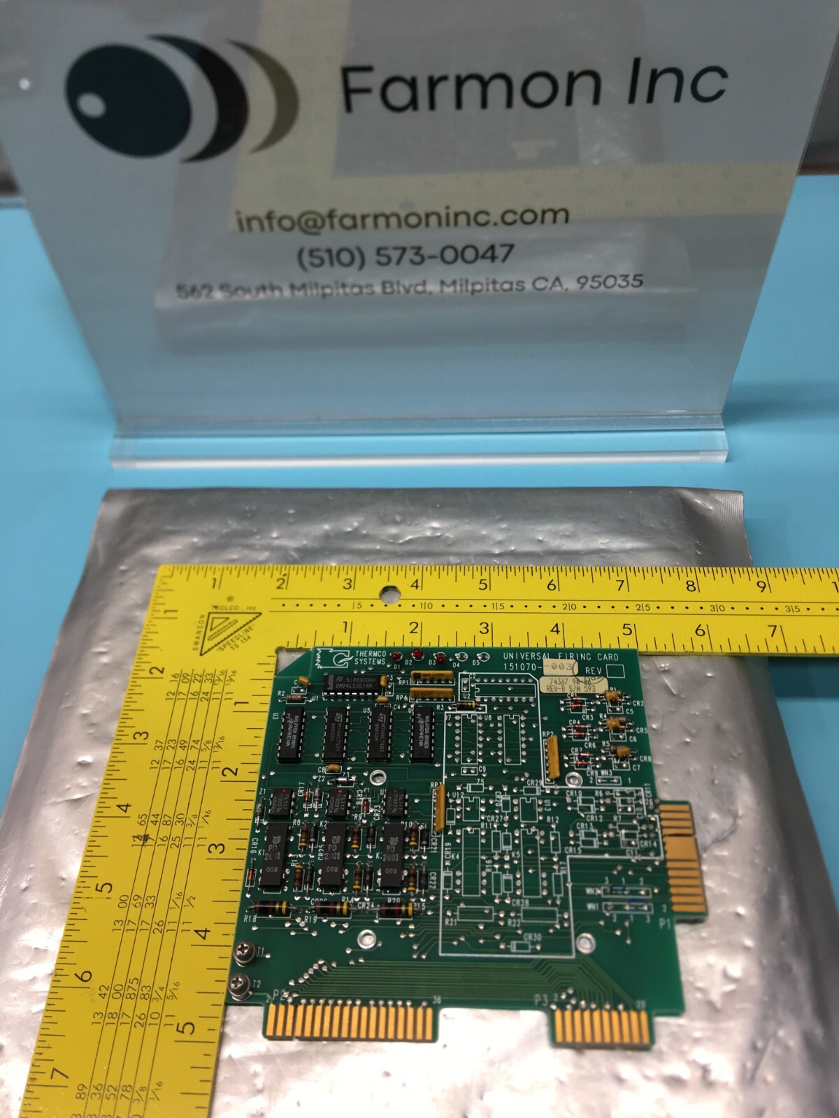 THERMCO SYSTEMS, SILICONIX INC 151070-003 PCB BOARD ASSY, 181935