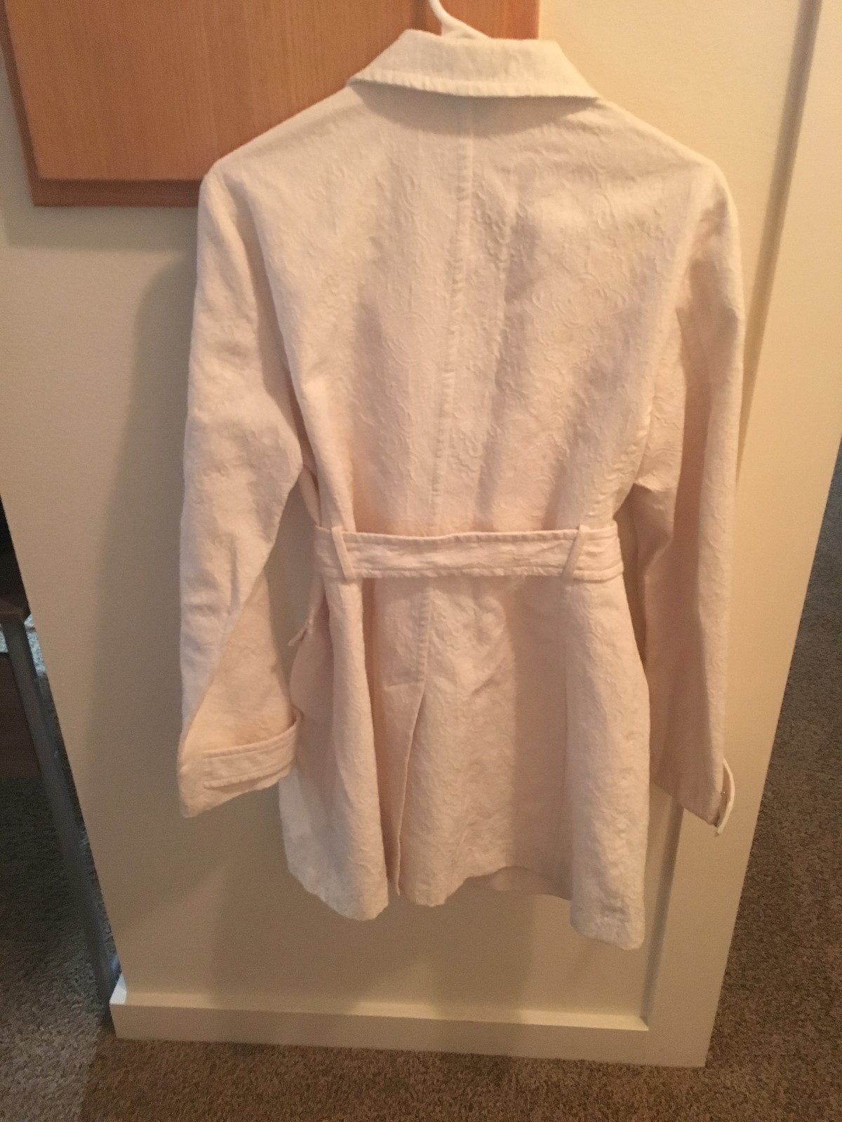 Motherhood Maternity winter white coat, rain coat, size XL