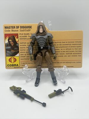 GI JOE 2010 RESOLUTE ZARTAN v19 100% COMPLETE NO STAND COBRA SET EXCLUSIVE