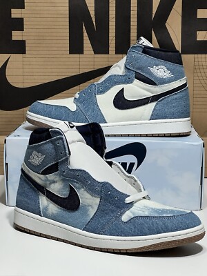 Nike Air Jordan 1 Retro High OG Denim Summit White Obsidian FQ2947-100 Size 12.5