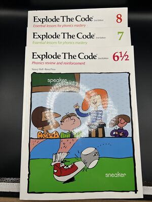NEW Unused Explode the Code Book Workbook Set Lot 6 1/2 & 7 & 8 2nd Edition