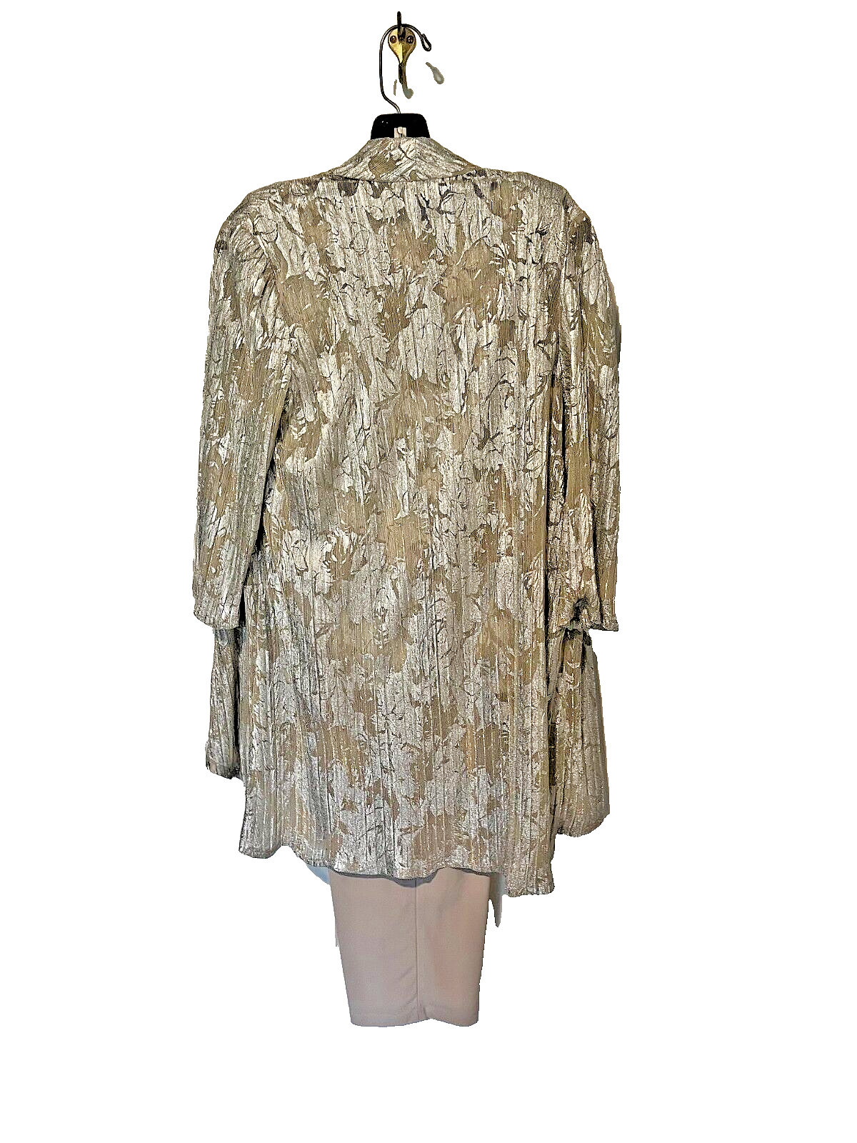 R&M Richards Mother of The Bride, Sparkly, taupe gold silver Pant Suit Size 12P