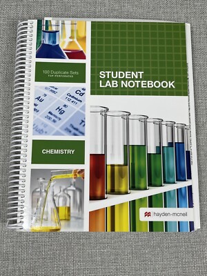 Hayden-McNeil Chemistry Student Lab Notebook: 100 Carbonless Duplicate Sets