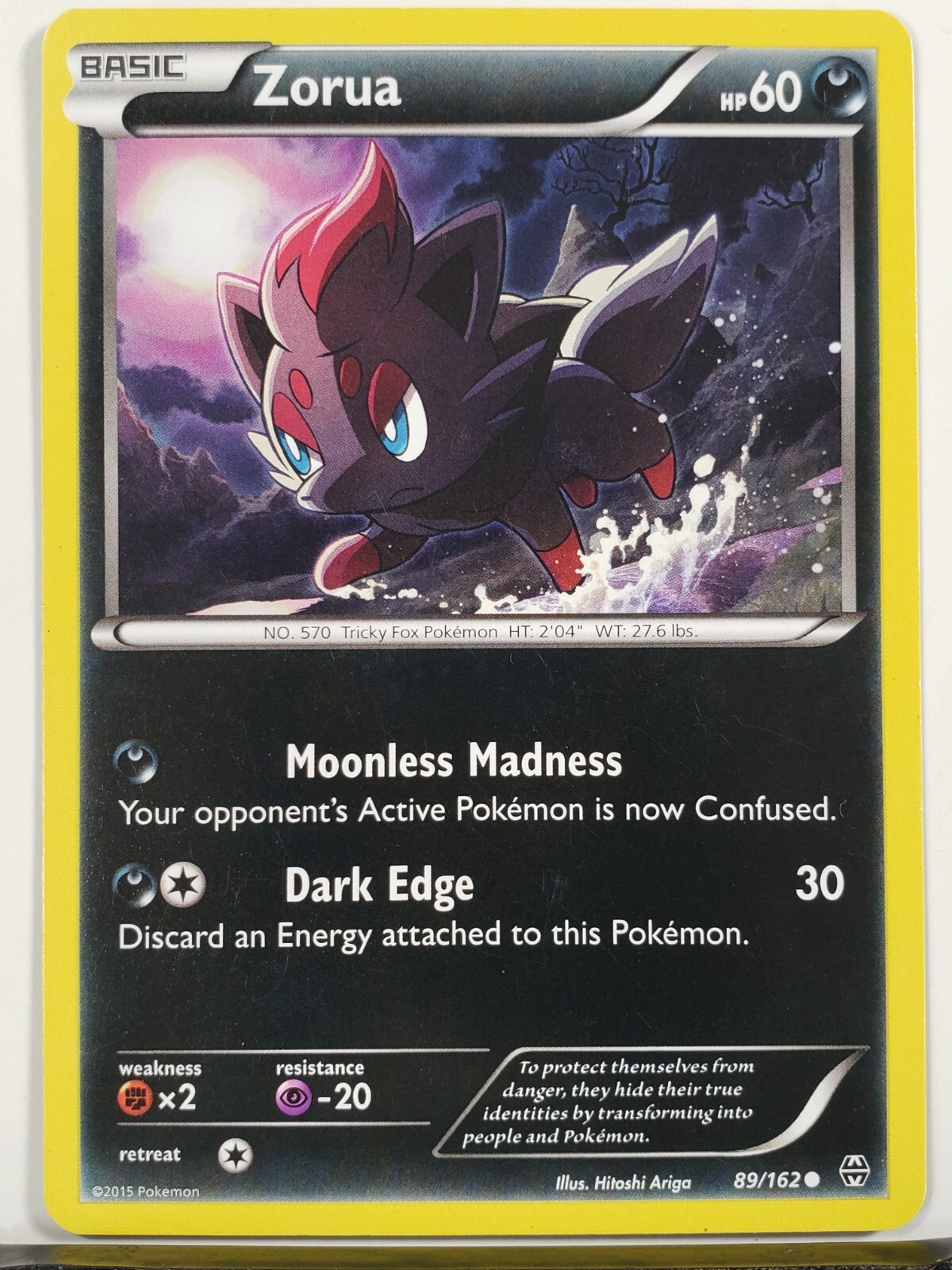 SSP ジョシュア SSP ジョシュア Zorua 89/162 VLP - XY Breakthrough Pokemon