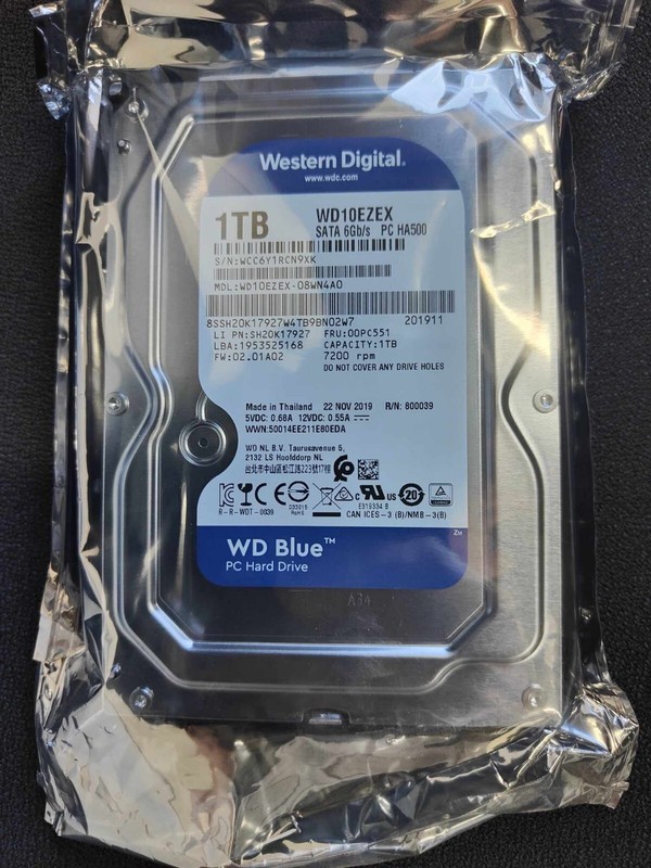 Hdd 1to Western Digital Sata 6gb/S