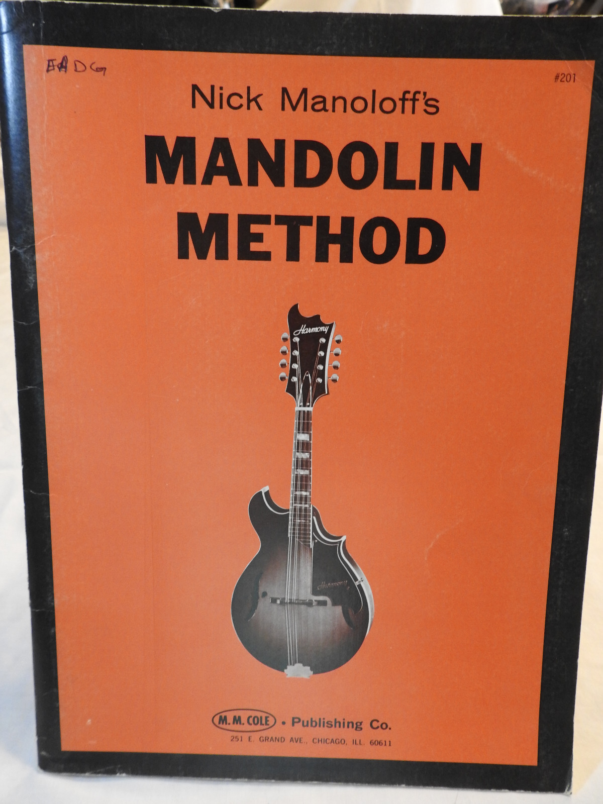 Nick Manoloff's Mandolin Method Book, For Beginner To Learn To Play The