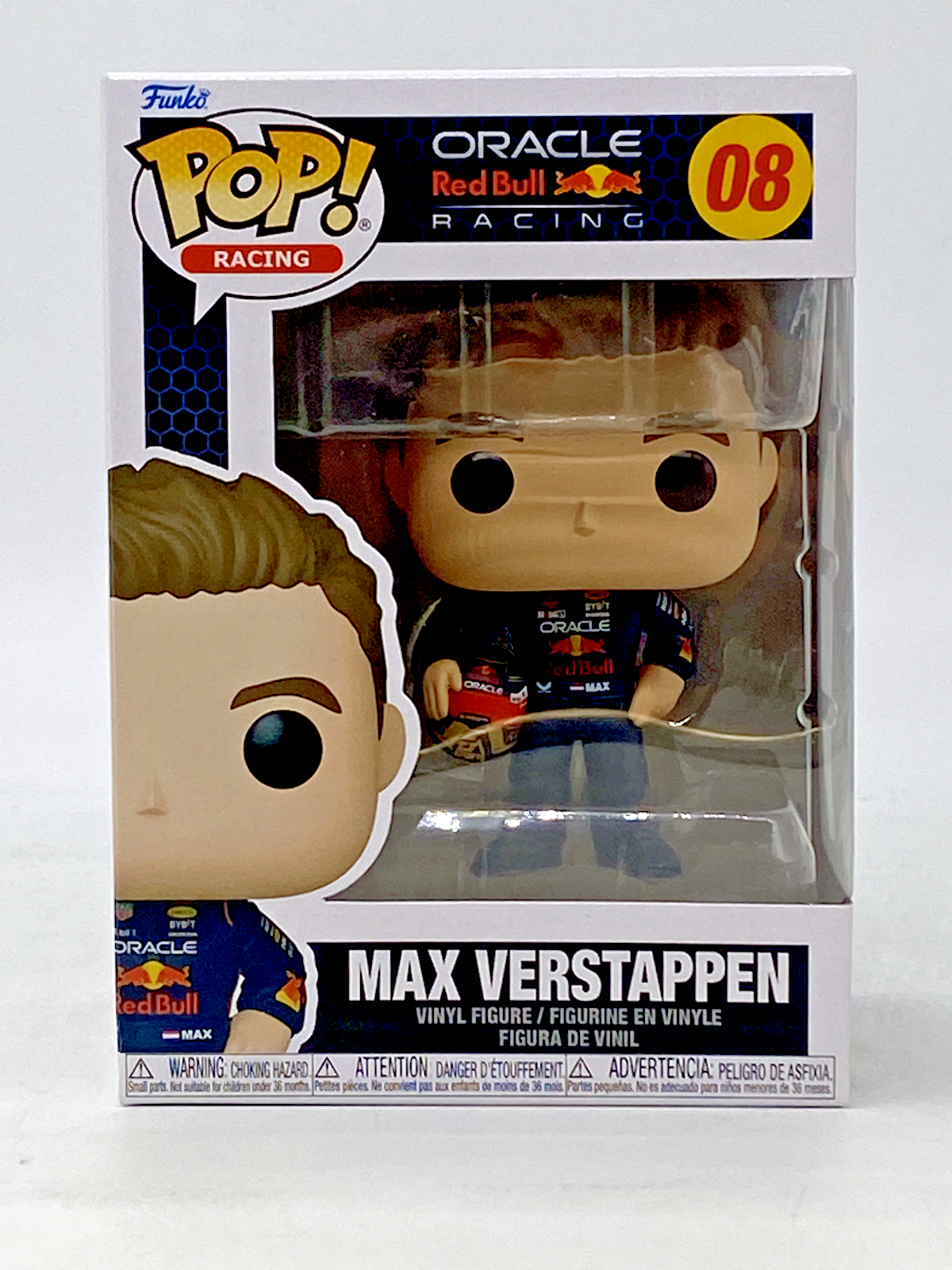 Funko Pop! Racing Oracle Red Bull Max Verstappen #8 W/ Pop Protector