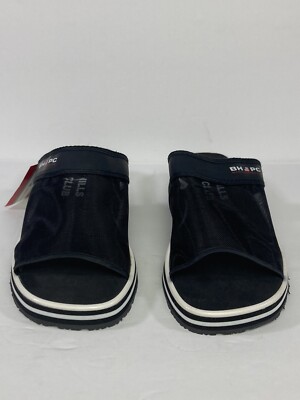 Beverly Hills Polo Club Black Slip On Mesh Slides Size 8