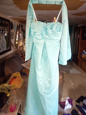 VTG Mori Lee Women's Sz 16Dress Chiffon Homecoming Bridal Formal Breast Boning