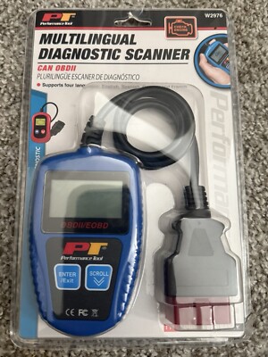 Multilingual Diagnostic Scanner CAN OBDII Performance Tool W2976