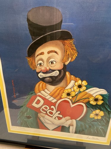 その他 Red Skelton in Color Red Skelton 'Dear Heart' Clown Serigraph Print Limited