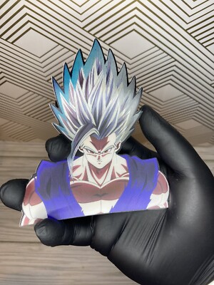 Dragonball Z Super Beast Ultra Instinct Gohan 3D Lenticular Motion Car Sticker