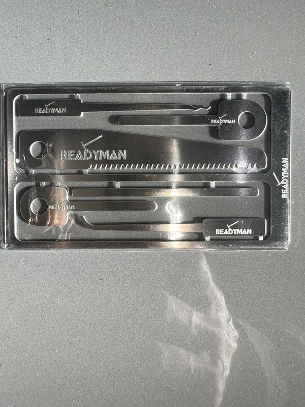 New READYMAN Wilderness Survival Card 3 3/4" x 2 1/4"